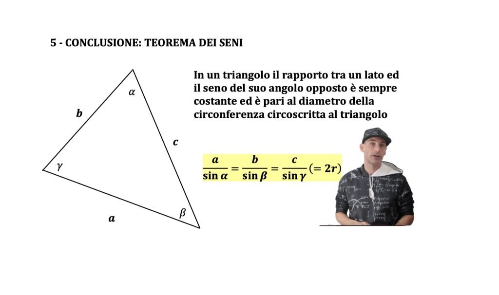 teorema dei seni, goniometria