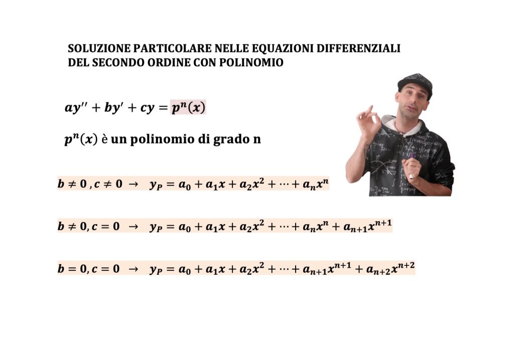 equazioni differenziali del secondo ordine a coefficienti costanti con i polinomi