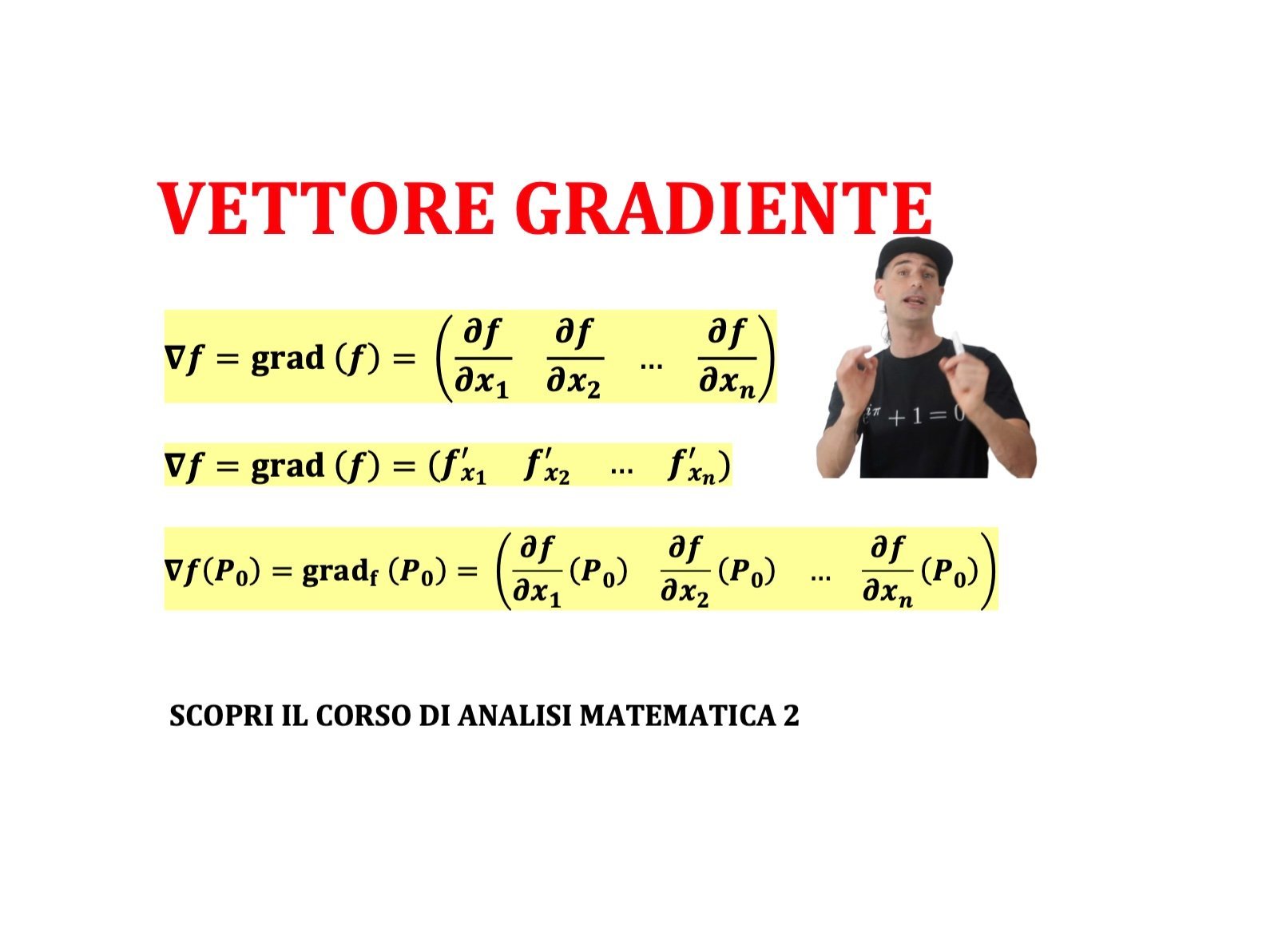 IL VETTORE GRADIENTE - Andrea il Matematico