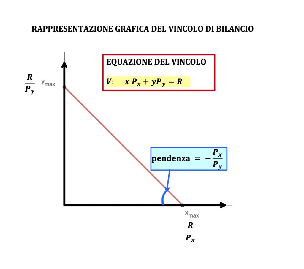vincolo di bilancio, teoria del consumatore, microeconomia