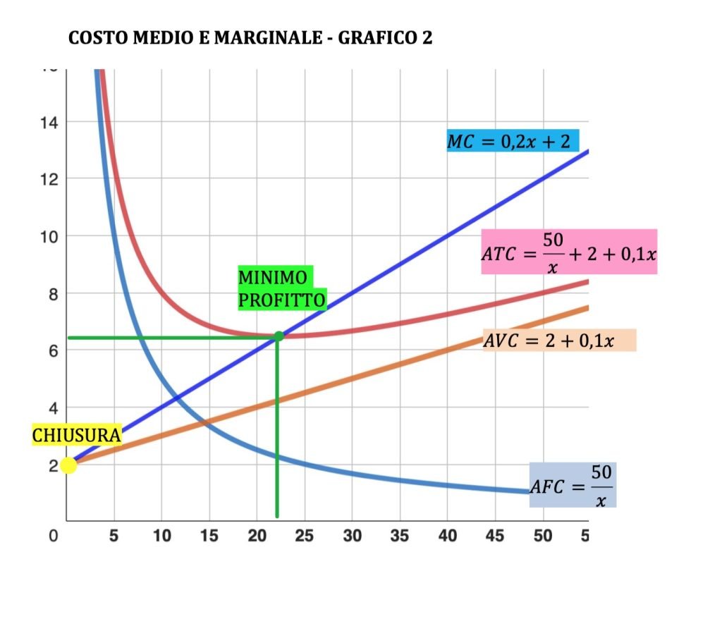 costo medio e costo marginale