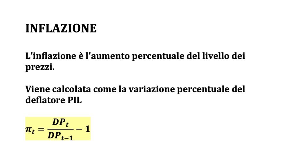 deflatore pil esempio , pil nominale reale, inflazione