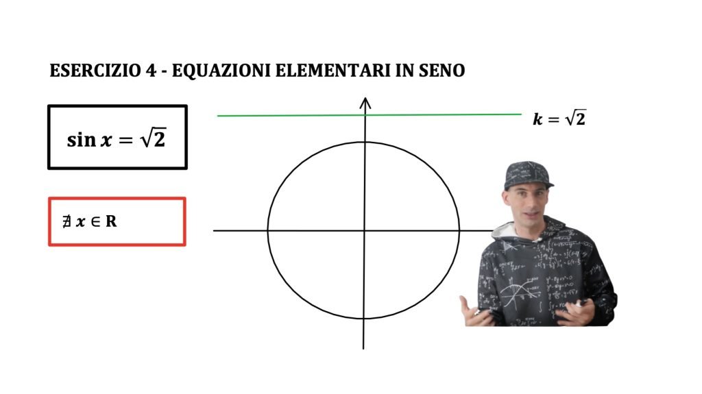 equazioni elementari in seno. senx=k
sin(f(x))=k, sin(f(x))=sin(g(x))