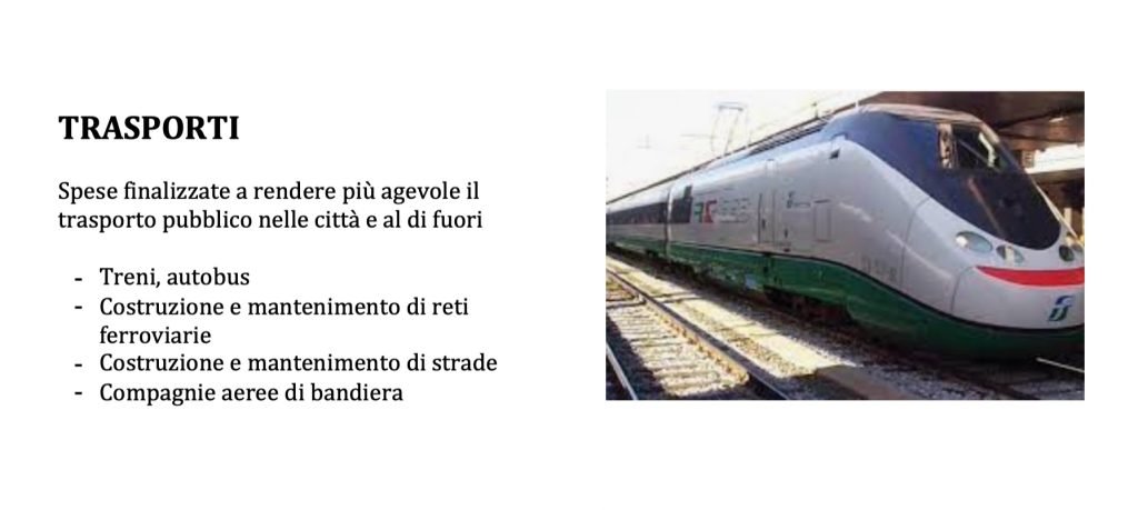 Intervento dello Stato nell'economia, trasporti