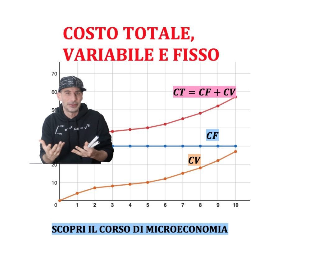 costo totale, fisso e variabile, teoria dell'impresa, microeconomia